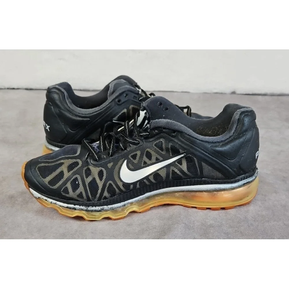 Nike Air Max Black Orange GS Shoes 431873-008 Size Youth 6.5Y Women's 8